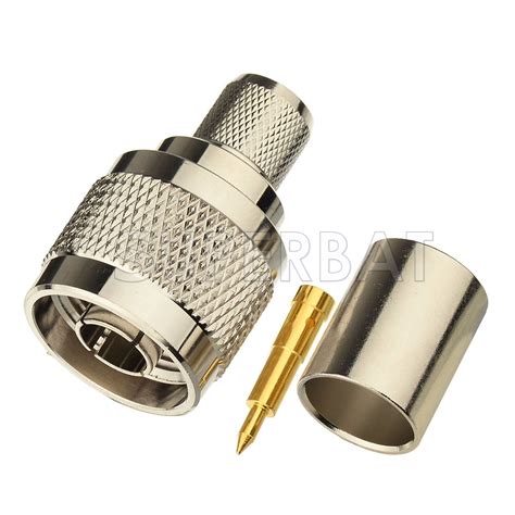 High Precision Ohm N Plug Male Rf Coaxial Connector Straight Crimp