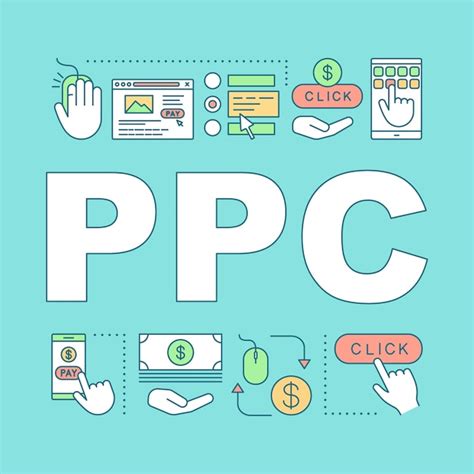 Premium Vector Ppc Word Concepts Banner Pay Per Click Internet Ads