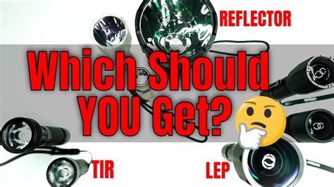 Guide To Long Range Flashlights Throwers TIR Vs Reflector Vs LEP