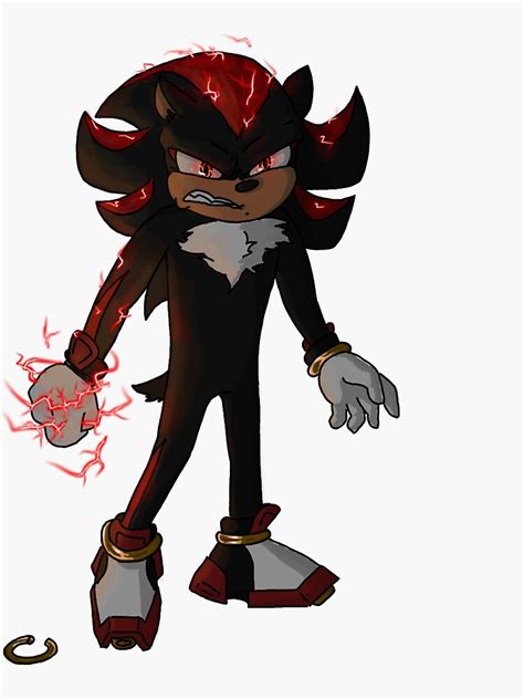 Angry Shadow The Hedgehog Sticker For Sale By Brianadubs Redbubble