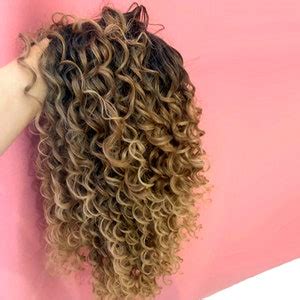 Lace Front Blonde Water Wave Wig Long Curly Hair Ómbre Natural Blonde Wig Curls Wig Flat Wrap