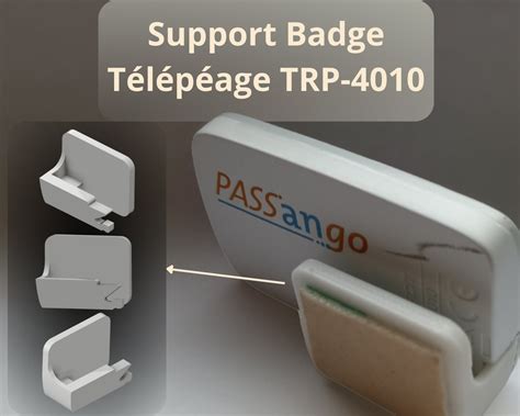 Support badge télépéage TRP 4010 Adhésif 3M Etsy France