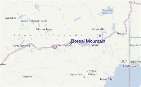 Boreal Mountain Ski Resort Guide, Location Map & Boreal Mountain ski ...