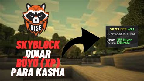 Craftrise Skyblock Büyü XP Kasma Taktiğiyle Saatte 5M Click bait