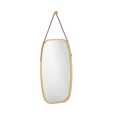 Relaxdays Miroir Ovale Mural Suspendu Glace D Corative Suspendre En