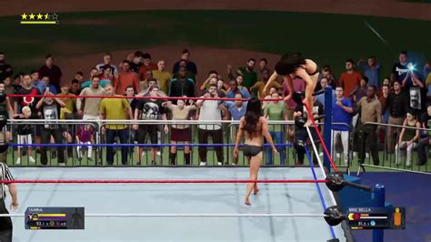 Wwe 2k20 Brie Bella Vs Tamina In A Bikini Match Gameplay Youtube