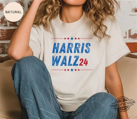 Kamala Harris Tim Walz 2024 Shirt Vote Blue T Shirt Vote Harris Walz