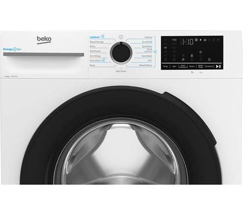 Beko Pro Energyspin Ironfast Bm3wt4104iw 10 Kg 1400 Spin Washing Machine White 457100000006