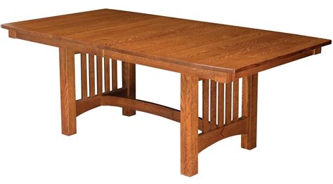 Omaha Mission Trestle Dining Table Countryside Amish Furniture