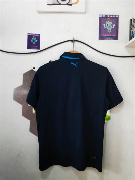 Kaos Polo Puma Biru Dongker Small Logo Biru M Fesyen Pria Pakaian