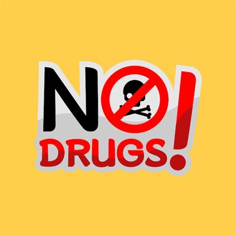 Premium Vector Say No To Drug Illustration