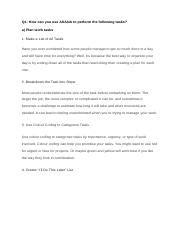 Bsbpef Task Docx Q How Can You Use Asana To Perform The