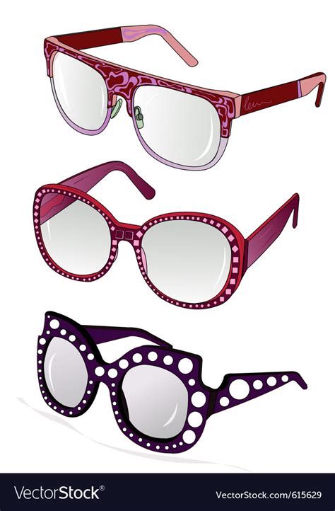 Funky glasses Royalty Free Vector Image - VectorStock