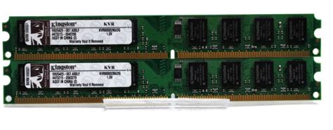 Kingston KVR 4 GB 2x2GB KVR800D2N6 2G DDR2 800 PC2 6400 Low Pro