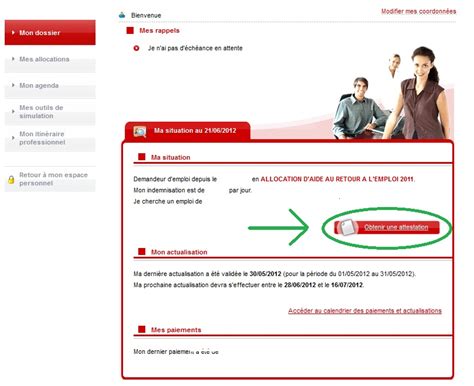 Demande Attestation Pole Emploi Avis De Situation Assedic Anpe