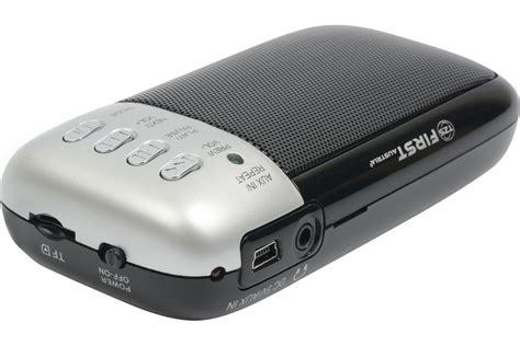 Переносная акустическая система FIRST 1.5 Вт, FM, USB, кардридер ...