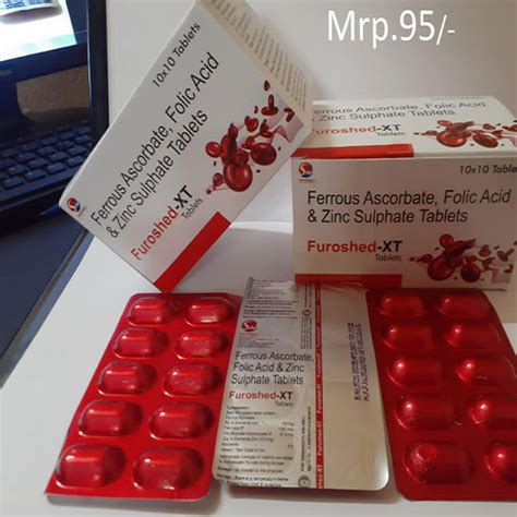 Furoshed XT Ferrous Ascorbate Folic Acid Zinc Sulphate Shedwell