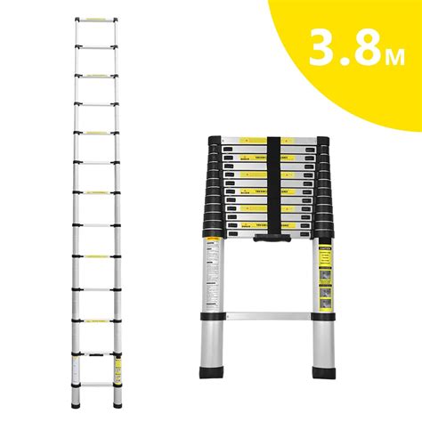 Échelle télescopique de 3 8m en Aluminium Multifonction échelle