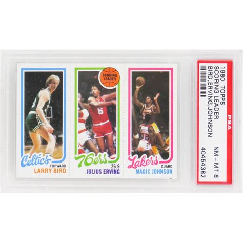 Larry Bird Rc Julius Erving Tl Magic Johnson Rc