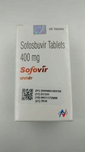 Sofovir Sofosbuvir 400 Mg Tablet Treatment Anti Viral At 2501