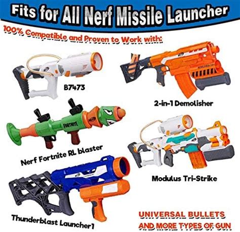 Boogem Mega Missile Refill Pack For Nerf Guns N Strike Elite Series