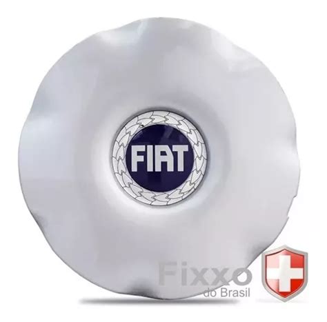 Kit Calotinha Tampa Centro De Roda Fiat Brava C E Azul Escorrega O