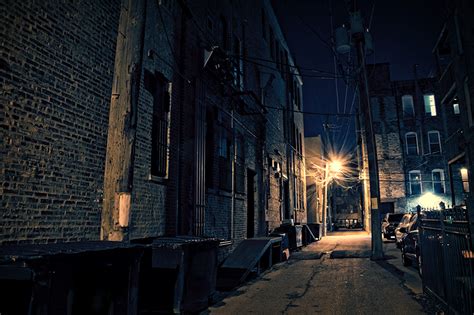 Picture Chicago City Usa Street Night Street Lights Cities Building