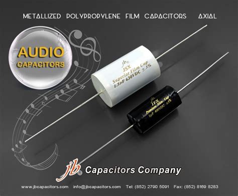 Jfx Premium Metallized Polypropylene Film Capacitors Axial By Jb