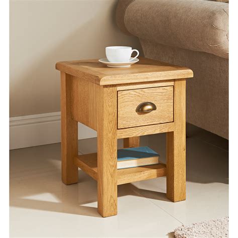 B&M Wiltshire Oak Lamp Table - 319205 | B&M