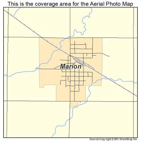 Aerial Photography Map of Marion, SD South Dakota