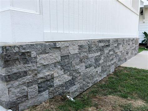 Use AIRSTONE to cover unsightly cement block foundation!