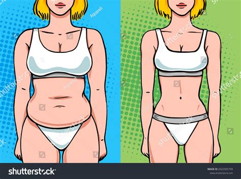 1,649 Before after weight loss cartoon Images, Stock Photos & Vectors ...