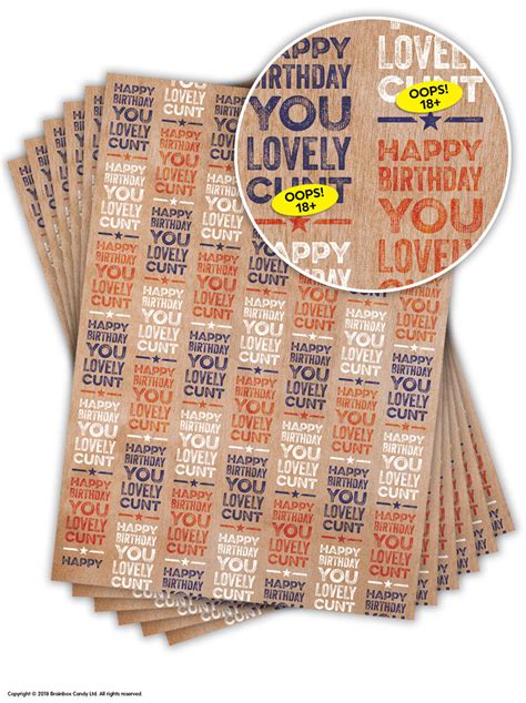 Rude Offensive Wrapping Paper T Wrap Adult Comedy Humour Funny Joke