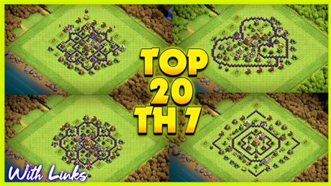 New Best Town Hall 7 Base Link War Farming Base Top20 With Link In