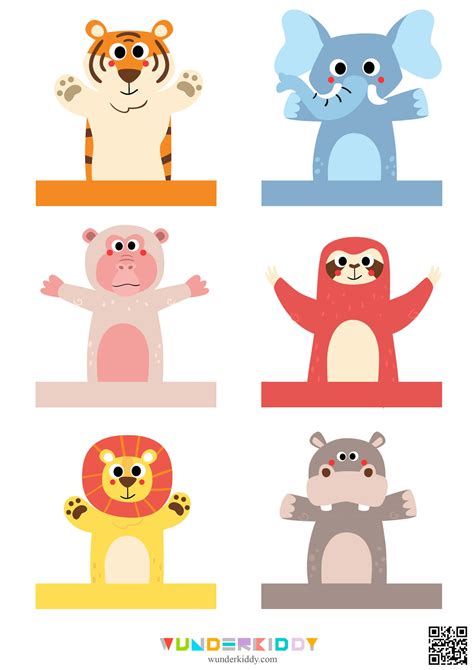 Template «Finger Puppets» | Nhà trẻ, Tre