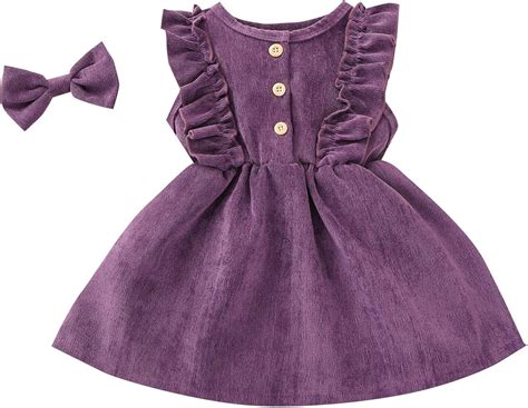 Robes En Velours Côtelé à Manches Longues Pour Bébé Fille Avec Tutu Et