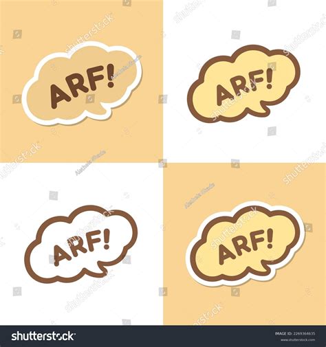 Arf Dog Bark Animal Sound Effect Stock Vector (Royalty Free) 2269364635 ...