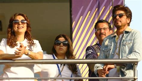 "It is not good to watch a match with him" - KKR co-owner Juhi Chawla ...