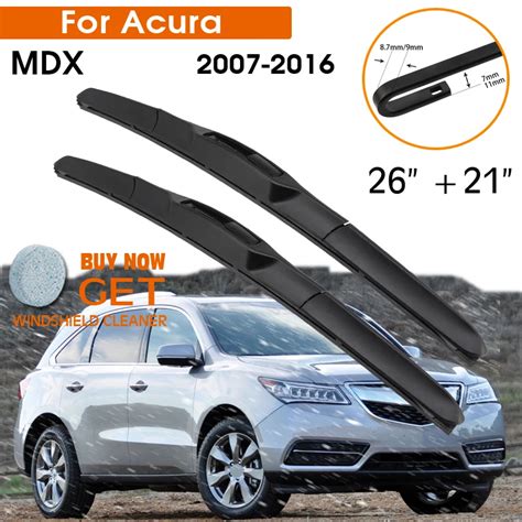 KOSOO Car Wiper Blade For Acura MDX 2007 2016 LHD RHD Front Window