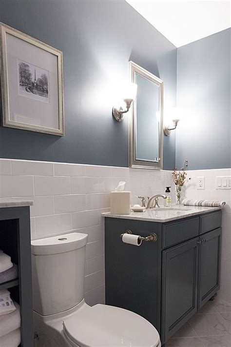 Contemporary Full Bathroom Half Wall With Tile Salle De Bain Salle