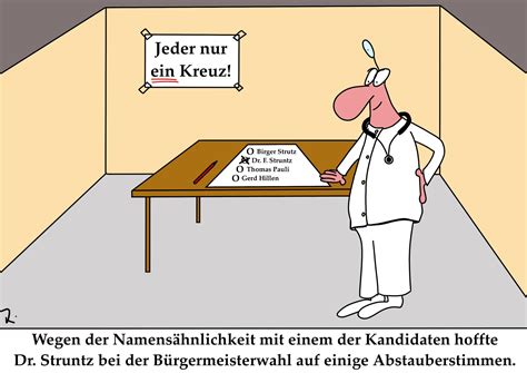 Abstauberstimmen Bei Der Wahl Dr Struntz Co Schr Ge Cartoons