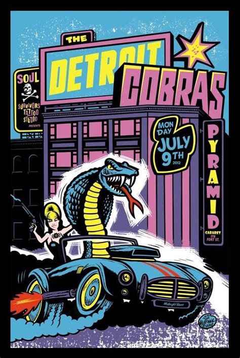 The Detroit Cobras Rock Poster Art Concert Posters Rock Posters