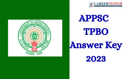 Appsc Tpbo Answer Key 2023 Out Raise Objection Till 31 August