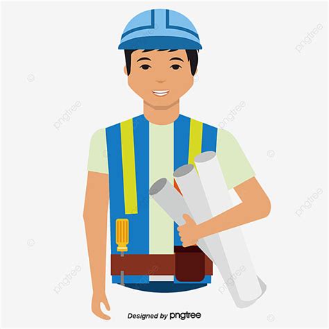 Engineering Clipart Vector, Vector Engineer, Occupation People, Cartoon ...