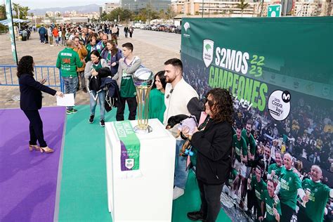 ACB Liga Endesa La fiesta del Unicaja por la Copa del Rey llegó al