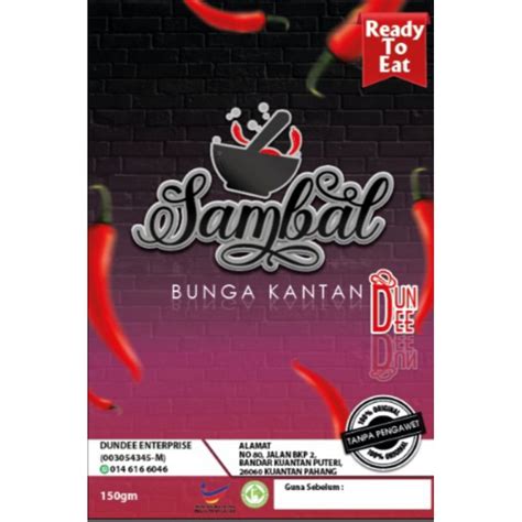 Sambal Bunga Kantan 150gm Shopee Malaysia