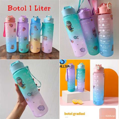 BOTOL VIRAL GRADASI 1LITER | Lazada Indonesia