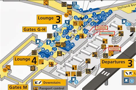 Amsterdam Airport Terminal 3 Map