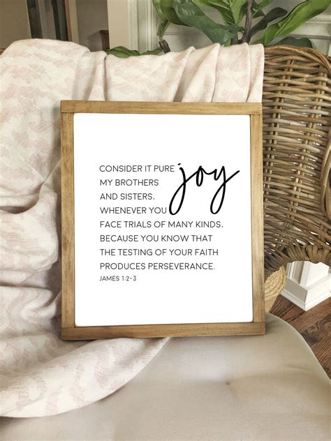 Bible Verse Printable James 12 4 Consider It Pure Joy Bible Verse