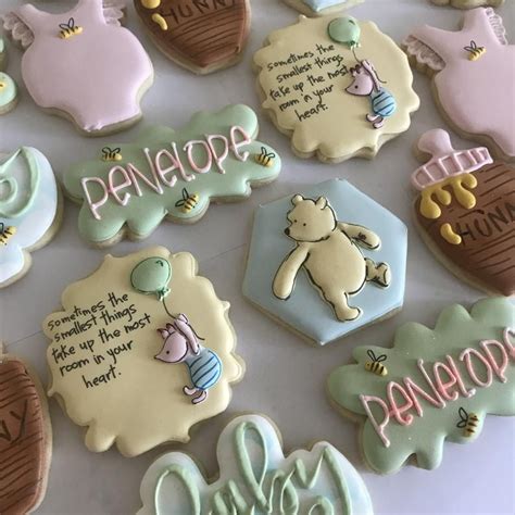 Classic Winnie The Pooh Cookies Winnie The Pooh Birthday Etsy In